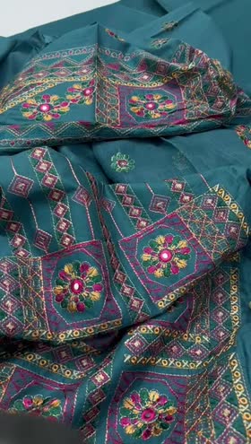 Rs 6500 Ramsha lawn Emb 3pc chiffon b duppata Rs 6500 Ramsha lawn Emb 3pc chiffon b duppata